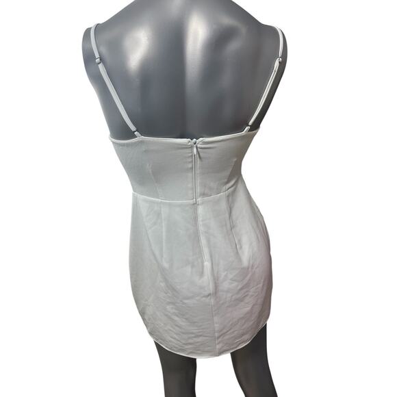 Abercrombie & Fitch Mini Sheath Tank Dress Small White Cutout Keyhole Party - Picture 2 of 9